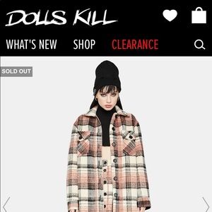 DOLLS KILL PLAID JACKET